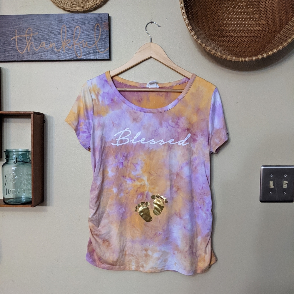 Tie dye maternity top!